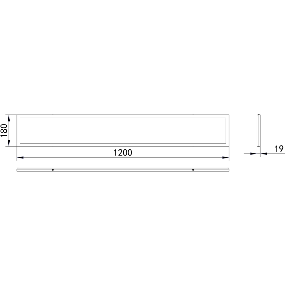 Потолочный светильник «ЭРА» SPO-7-40-4K-P (4), призма, 1200х180х19 мм