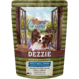 Корм для собак «Dezzie» Adult Dog Small Breed, курица с говядиной, 800 г