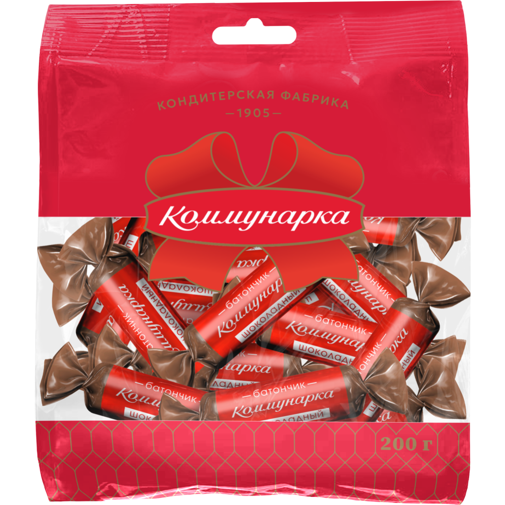 Кон­фе­ты «Комму­нар­ка» ба­тон­чик шо­ко­лад­ный, 200 г