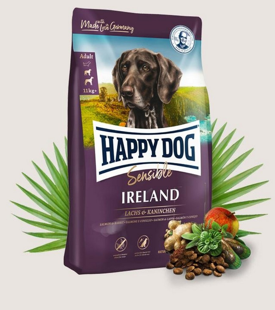 Сухой корм для собак Happy Dog Sensible Ireland Mini с лососем и кроликом, 12,5 кг