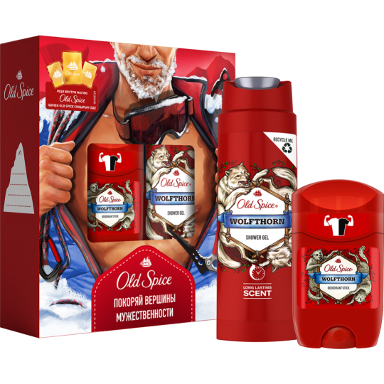 Подарочный набор «Old Spice» Wolfthorn, дезодорант+гель для душа, 50+250 мл