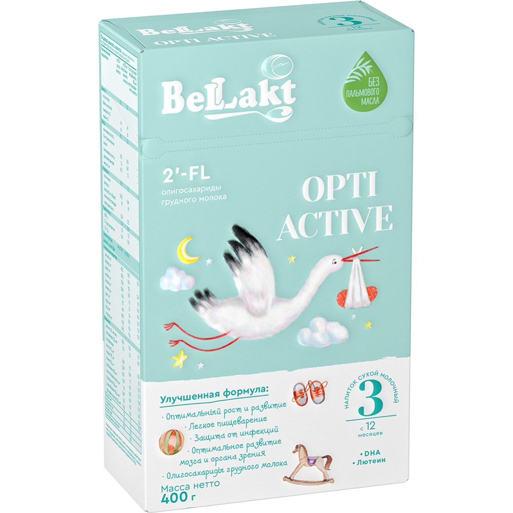На­пи­ток мо­лоч­ный сухой «Bellakt» Opti Active 3, 400 г