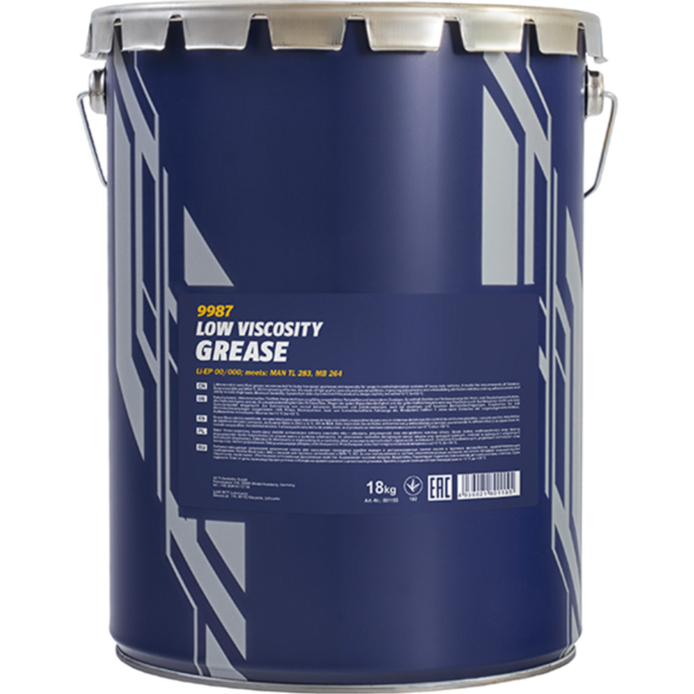 Картинка товара Смазка «Mannol» 9987 Low Viscosity Grease Metal, 18 кг