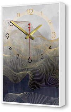 Часы настенные картина в раме абстракция вертикальные