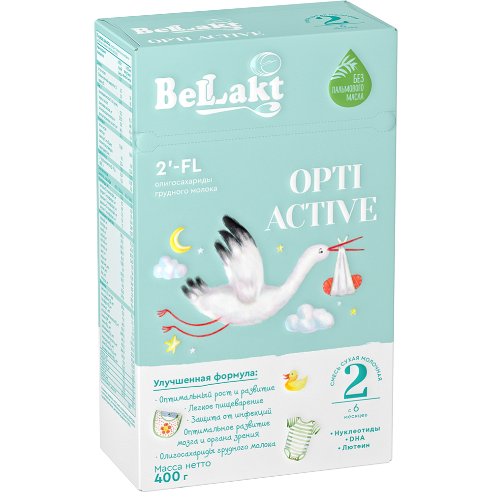Смесь мо­лоч­ная сухая «Bellakt» Opti Active 2, 400 г