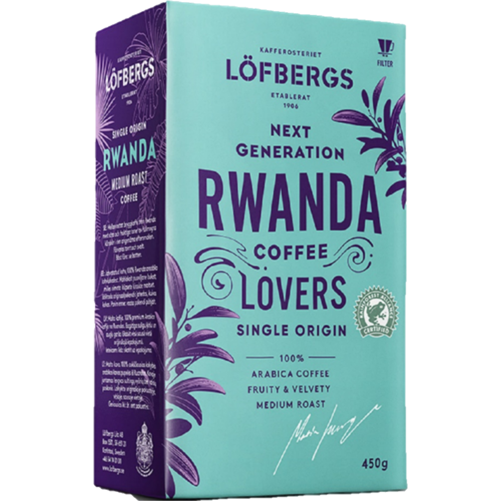 Кофе молотый «Lofbergs lila» Rwanda Single Origin, натуральный, 450 г