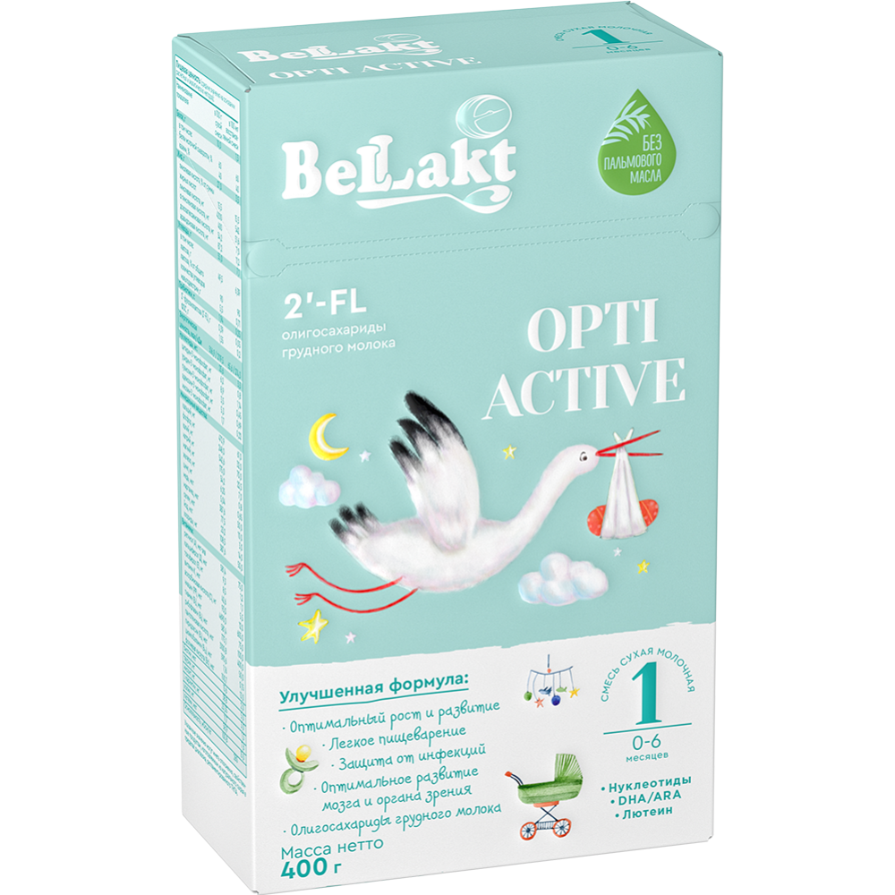 Смесь мо­лоч­ная сухая «Bellakt» Opti Active 1, 400 г