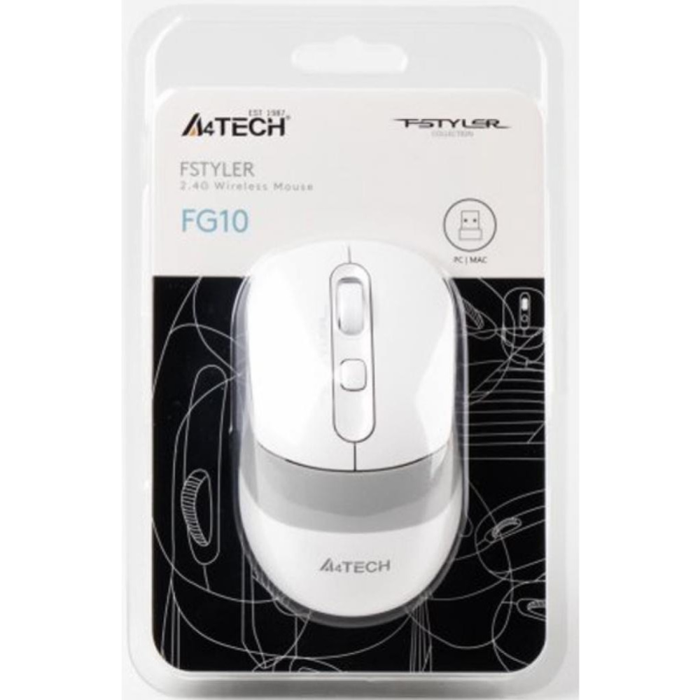 Мышь «A4Tech» FG10 WHITE