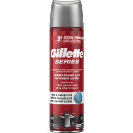 Гель Для Бритья «Gillette» Series Pure & Sensitive, 200 мл.  