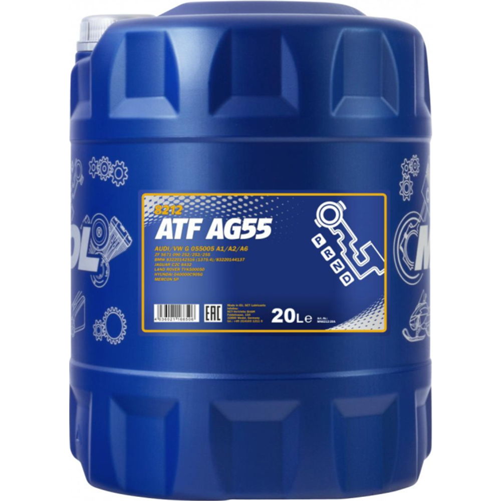 Трансмиссионное масло «Mannol» ATF AG55 Automatic 8212, 20 л
