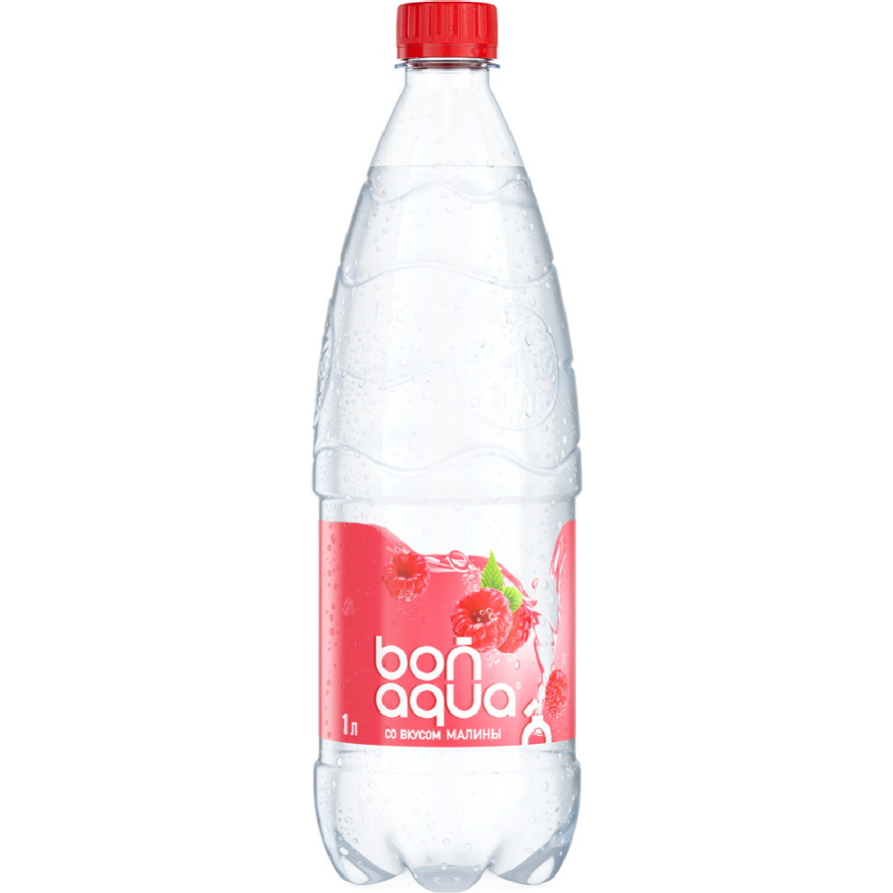 Вода питьевая «Bonaqua» газированная со вкусом малины, 1 л #0