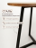 Круглый журнальный стол в стиле Лофт из массива дуба, D54см, H42.5см, мореный/черный, STAL-MASSIV
