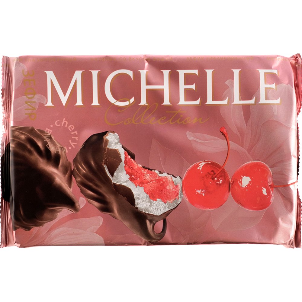 Зефир глазированный «Michelle» с вишневой начинкой, 240 г #0