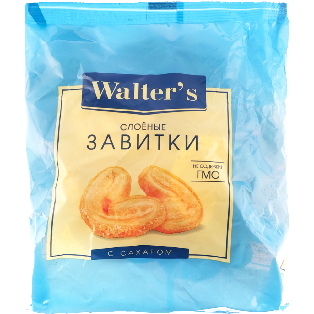 Сладости мучные «Walter's» Золотые завитки слоеные с сахаром, 250 г #0