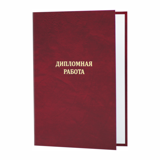 Папка "Дипломная работа", бордовая, до 160 листов, 5 шт.