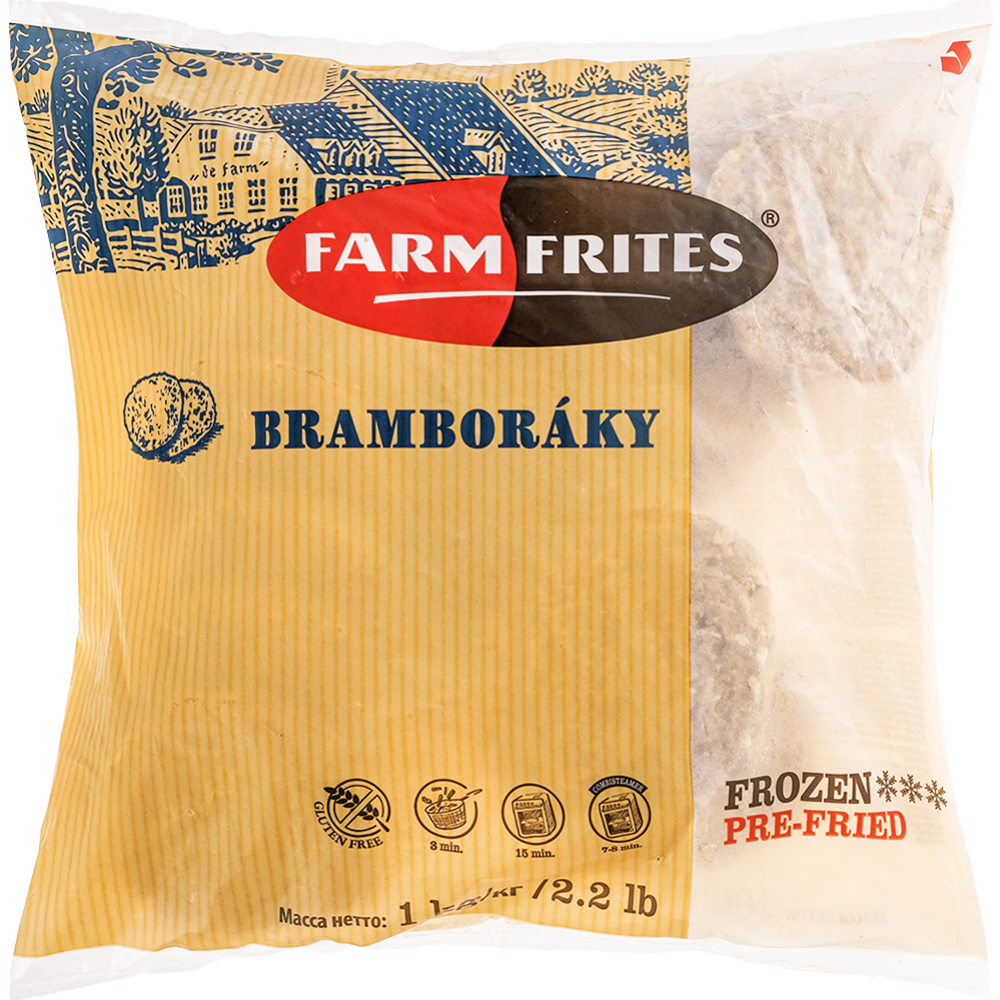 Картофельные оладьи «Farm Frites» с чесноком и майораном, 1 кг #0