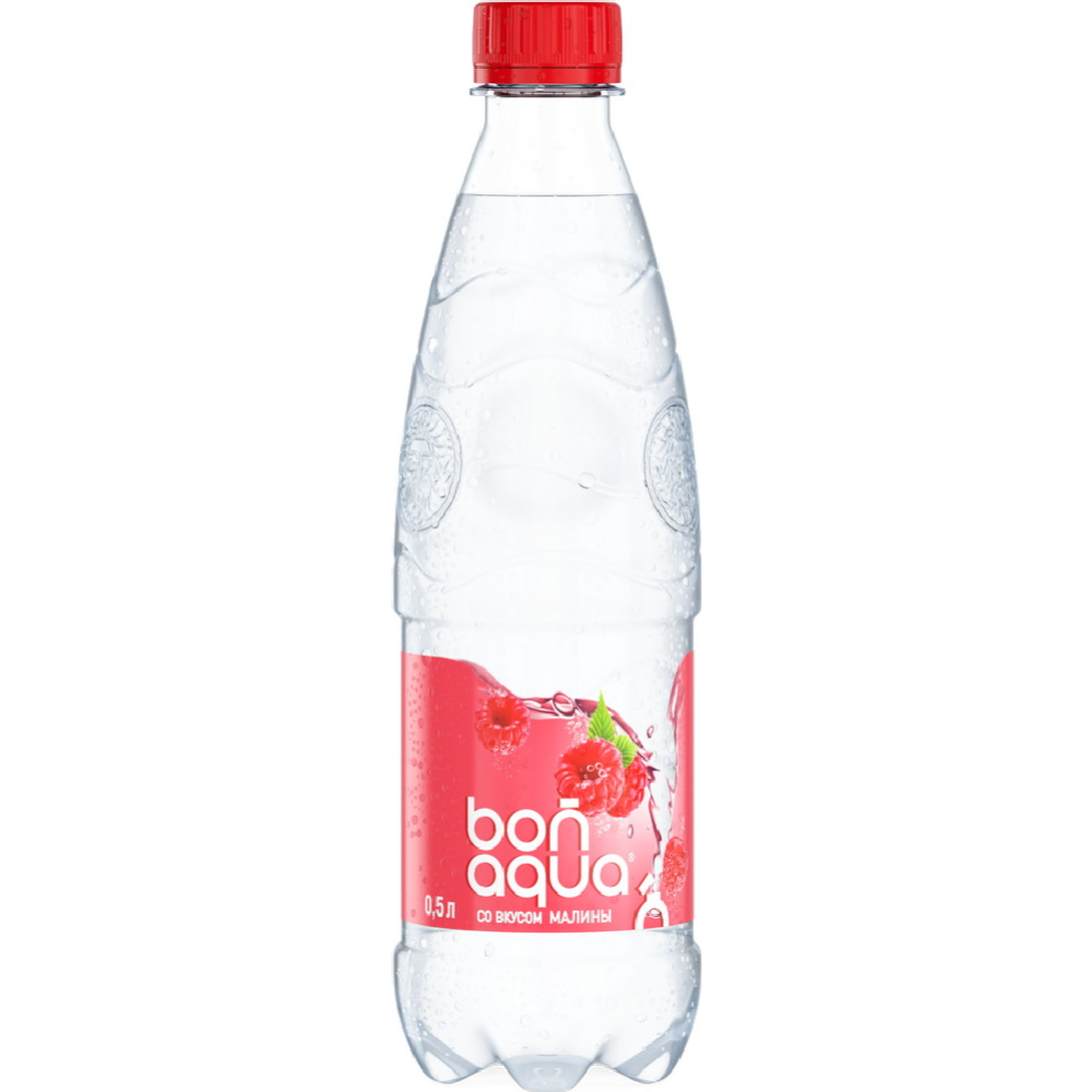 Вода питьевая «Bonaqua» газированная со вкусом малины, 500 мл #0