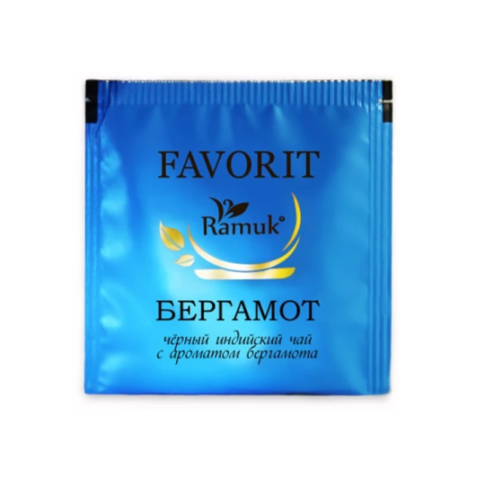 Чай RAMUK Favorit черный с Бергамотом 1,5гр*200пак