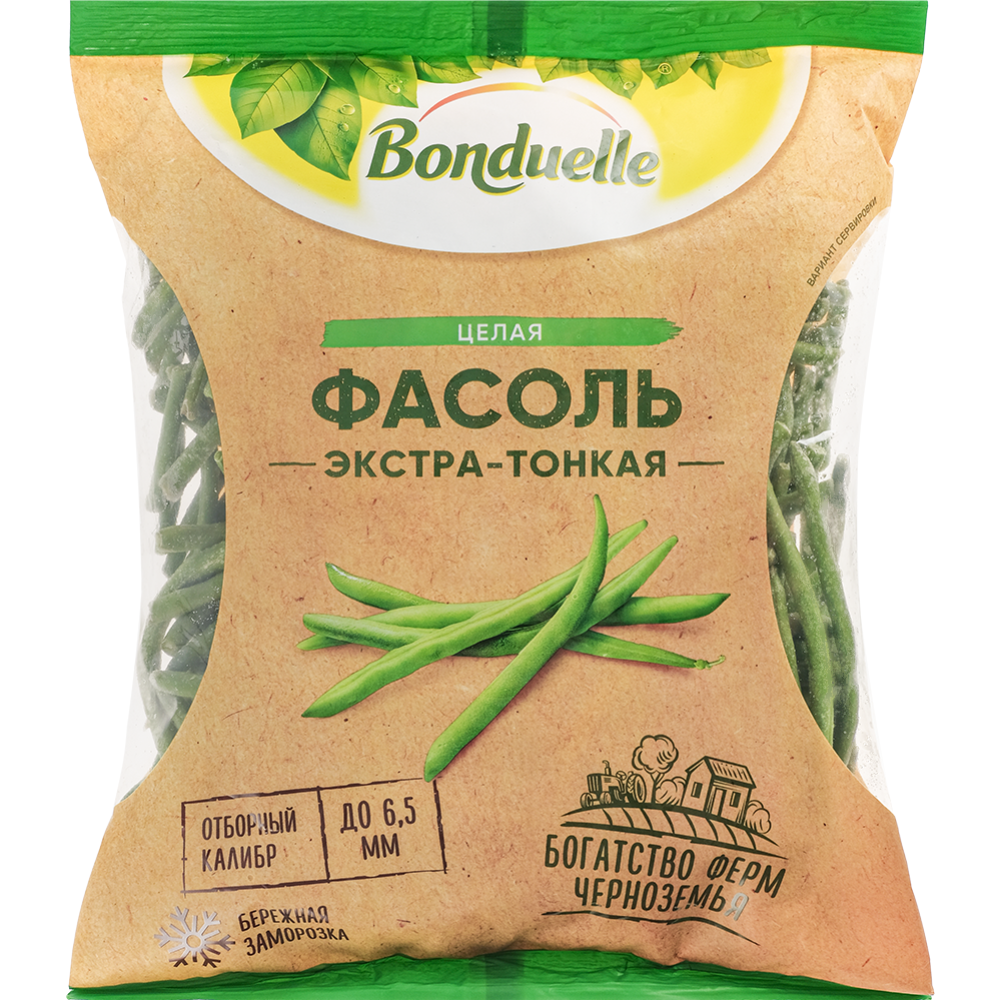 Фасоль зеленая «Bonduelle» целая, экстра-тонкая, 0.4 кг #0