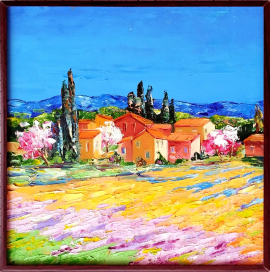 Картина маслом "Весна, Прованс"