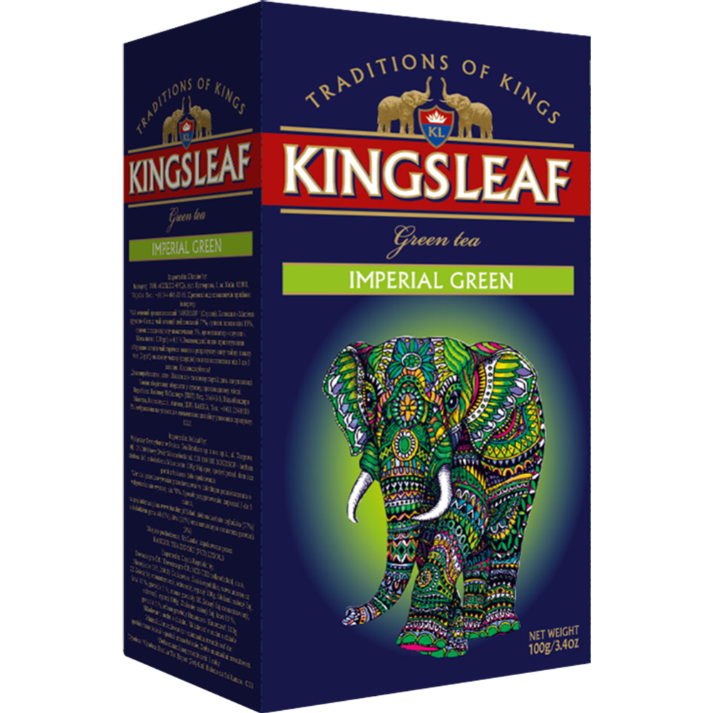 Чай листовой «Kings leaf» зеленый, императорский, 100 г #0