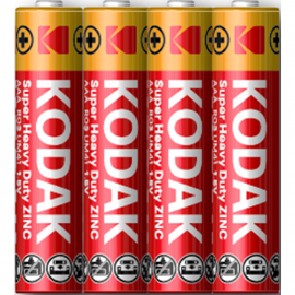 Комплект батареек «Kodak» Extra Heavy Duty, K3AHZ-S4 ААА, Б0005139, 4 шт
