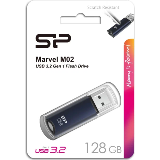 USB накопитель «Silicon Power» SP128GBUF3M02V1B, blue