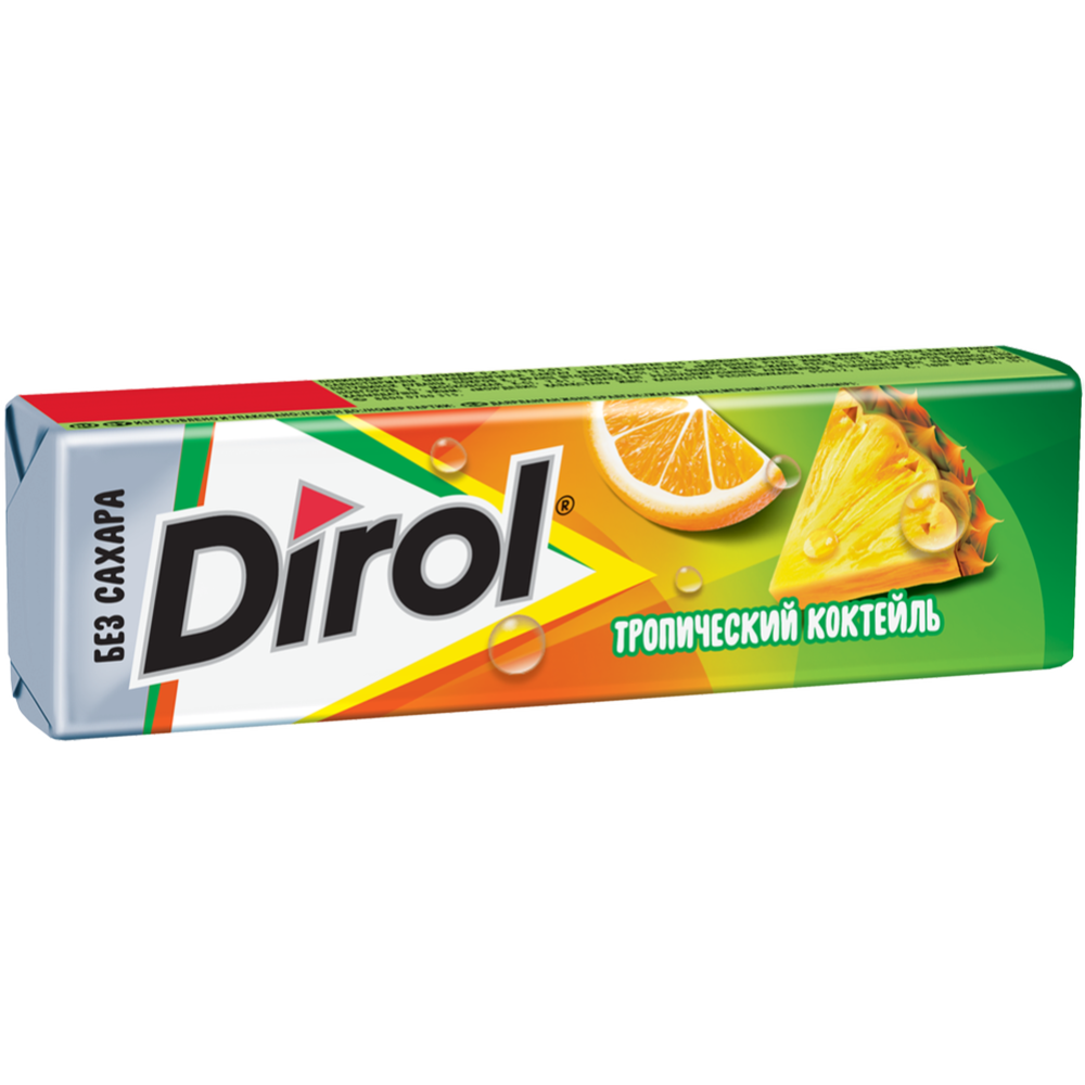 Же­ва­тель­ная ре­зин­ка «Dirol» тро­пи­че­ский кок­тейль 13.6 г