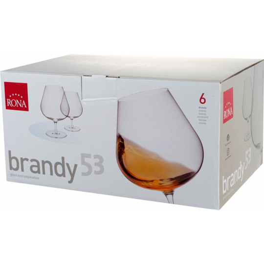 Набор бокалов для бренди «Rona» Brandy 53, 7558/530, 6 шт