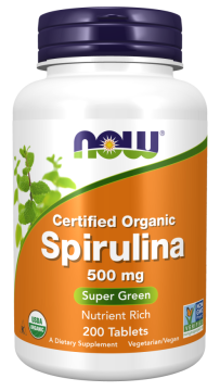 Спирулина Now Foods Org Spirulina, 200 табл.