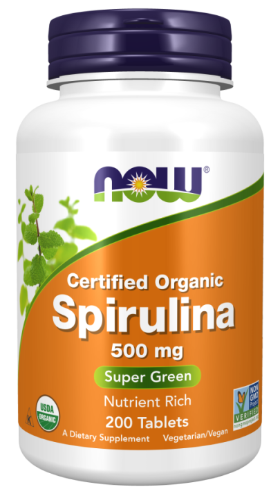 Спирулина Now Foods Org Spirulina, 200 табл.