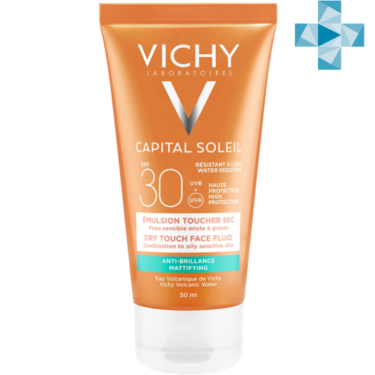 Эмульсия для лица «Vichy» Capital Soleil, матирующая, SPF 30, 50 мл