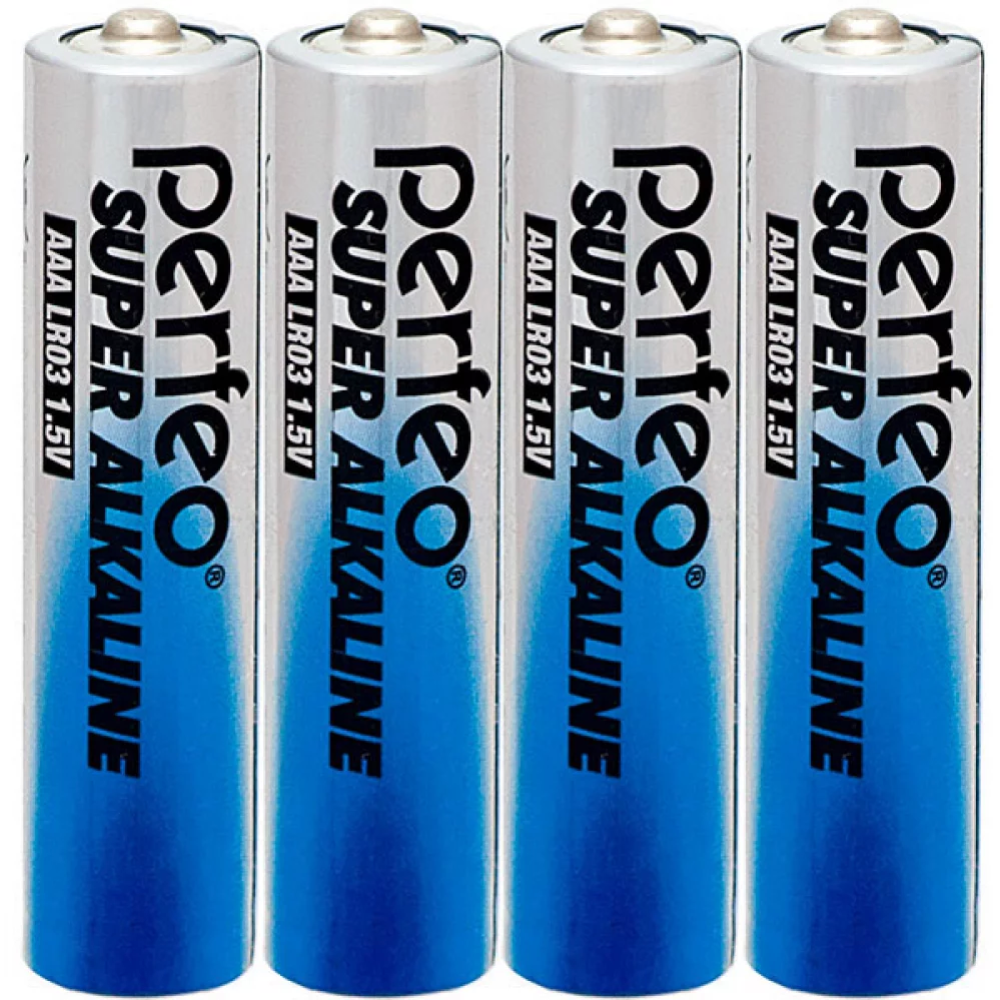 Комплект батареек «Perfeo» Super Alkaline, ААА/4SH, PF LR03/4SH, 4 шт #0