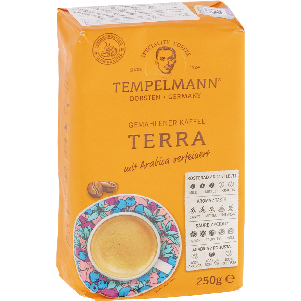 Кофе молотый «Tempelmann» Terra, 250 г #0