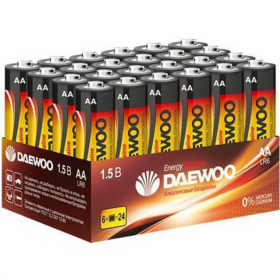 Ком­плект ба­та­ре­ек «Daewoo» LR6 ENERGY Alkaline PACK24, 5029842, 24 шт
