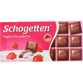 Шоколад молочный «Schogetten» Yoghurt-Strawberry, 100 г
