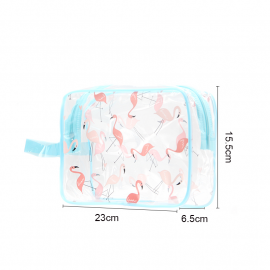 Farres Косметичка прозрачная влагостойкая "Фламинго", 23 х 15 х 6 см B0016 (цвета в ассортименте)