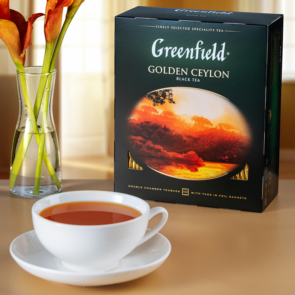 Чай черный «Greenfield» Golden Ceylon, 100х2 г #2