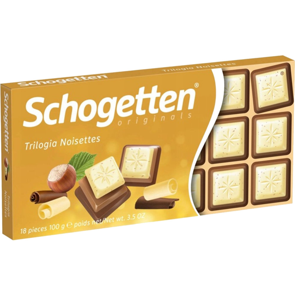 Шоколад белый «Shogetten» Trilogia, 100 г
