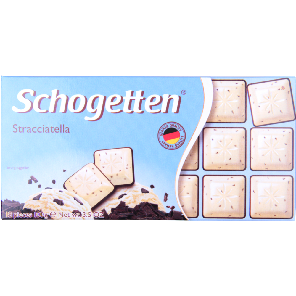 Шоколад белый «Shogetten» Stracciatella, 100 г