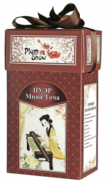 Чай черный Plum Snow  PS111 Пуэр Мини Точа, 100г.