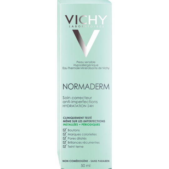 Крем-уход для лица «Vichy» Normaderm, 24 часа увлажнения, 50 мл