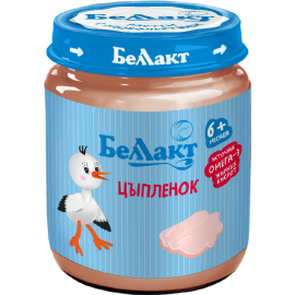 Пюре мясное «Беллакт» цыплёнок, 6 мес+, 95 г