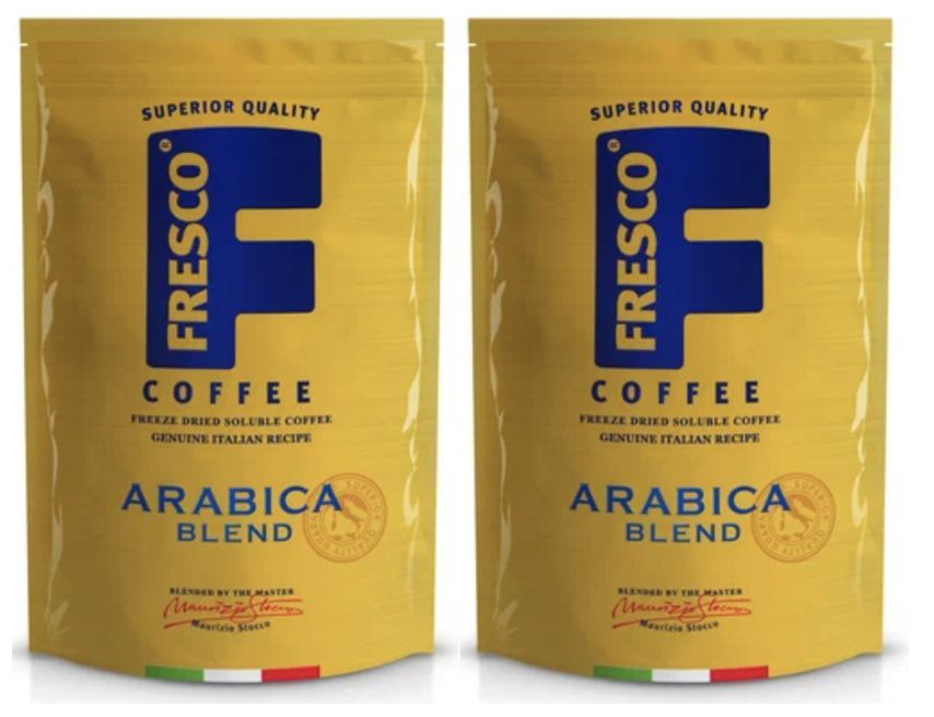 Кофе растворимый Fresco Arabica Blend, комплект из 2 пакетов по 190 грамм каждый.