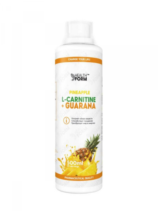 Л-Карнитин Health Form L-Carnitine + Guarana 500 мл Ананас