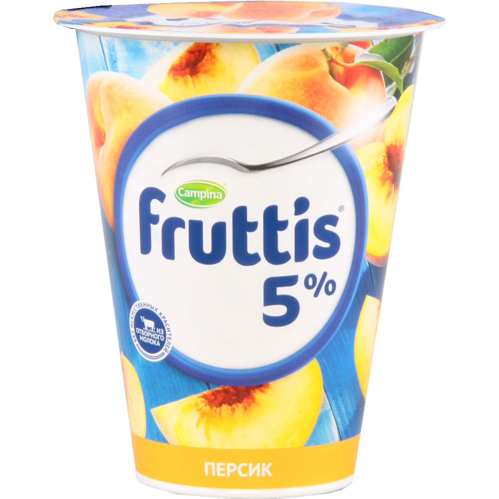Йо­гурт­ный про­дукт «Fruttis» персик, 5%, 290 г