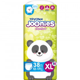 Под­гуз­ни­ки-тру­си­ки дет­ские «Joonies» Сomfort, размер XL, 12-17 кг, 38 шт
