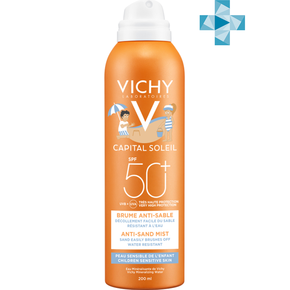 Спрей-вуаль детский для лица и тела «Vichy» Capital Soleil, SPF 50+, 200 мл