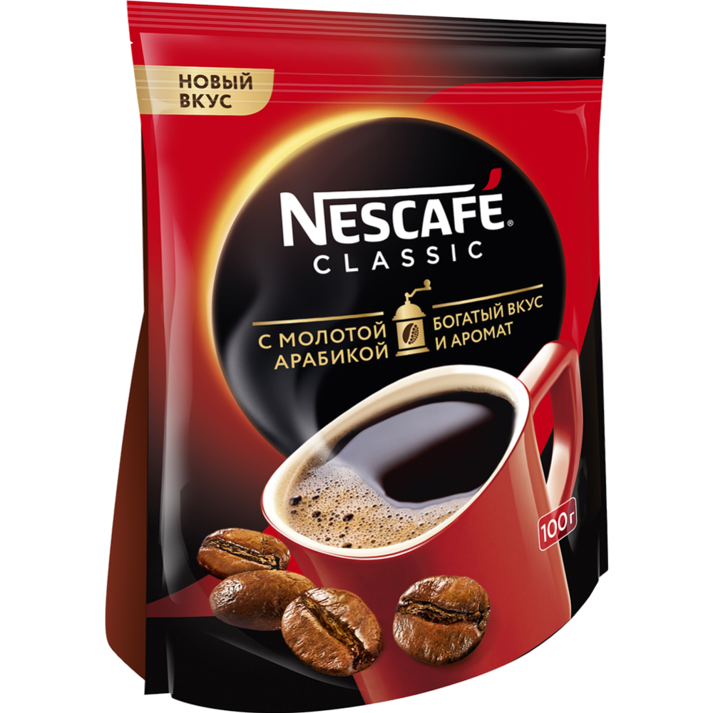 Кофе растворимый «Nescafe» Сlassic, с добавлением молотого, 100 г