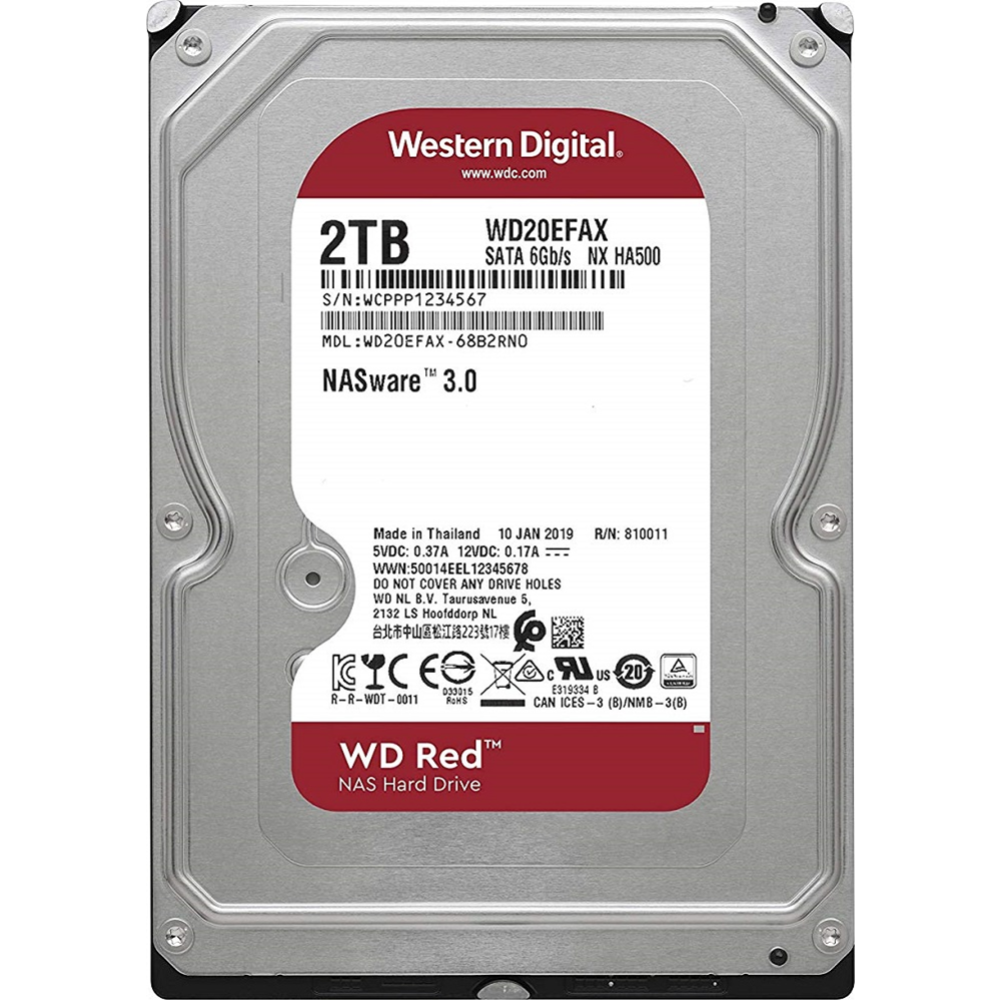 Жесткий диск «Western Digital» Red Plus 2TB, WD20EFAX